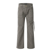 Men’s American Multi-Pocket Cargo Pants – Casual Cotton Denim Utility Trousers